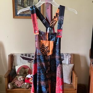 Colorful Patchwork Overalls
